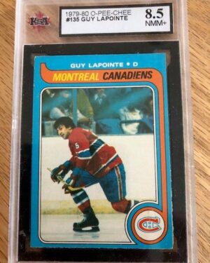 1979-80 Topps #135 Guy Lapointe KSA 8.5 Montreal Canadiens Vintage Hockey Card