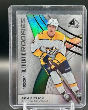 UD 2019-20 SPGU Rem Pitlick Authentic Rookies 102/297 #128
