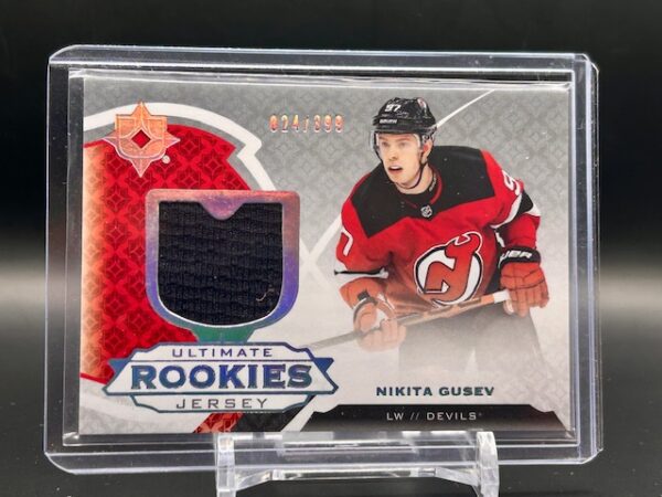 UD 2019-20 Ultimate Nikkita Gusev Rookies Jersey 24/299 #180