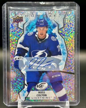 Ross Colton 2021-22 Upper Deck Ice Rookie Autograph #147 Tampa Bay Lightning hockey card autograph