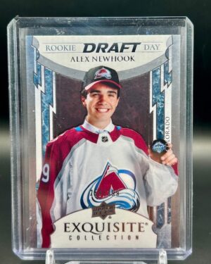 2021-22 Upper Deck Exquisite Collection Alex Newhook Rookie Draft Day RDD-AN premium NHL rookie card