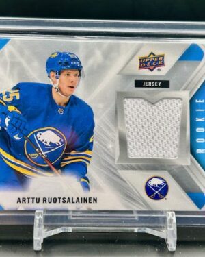 UD 2021-22 Series 2 Arttu Ruotsalainen Rookie Materials #RM-AR
