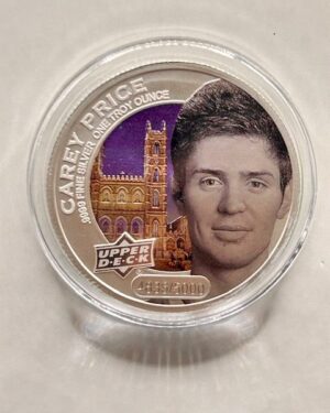 2017 Upper Deck 1 oz 99.99% Pure Silver Carey Price Coin #4836/5000 Montreal Canadiens