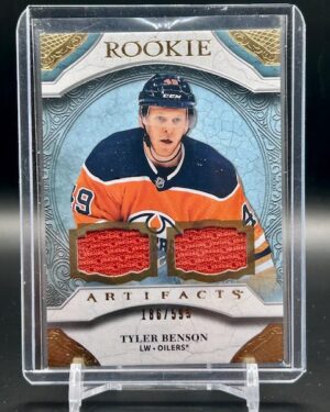 UD 2020-21 Artifacts Tyler Benson Dual Jersey Rookie 186/599 #172