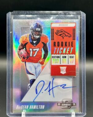2018 Contenders Optic DaeSean Hamilton Rookie Ticket RPS Auto #132 Broncos