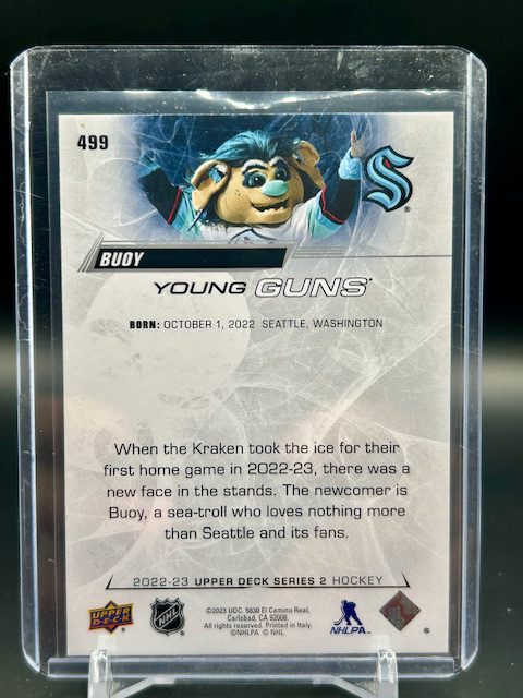 UD 2022-23 Series 2 Buoy Young Guns #499 - Image 2