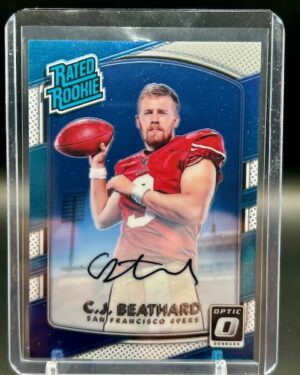 2017 Optic C.J. Beathard Rated Rookie Auto #170 80/150 rookie card