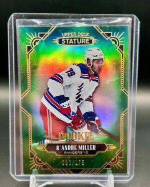 K'Andre Miller Upper Deck Stature Rookies Green 2020-21 rookie card #125 98/175