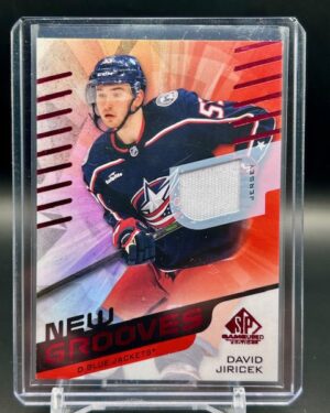 UD 2022-23 SPGU David Jiricek New Grooves Jersey Card #NG-18