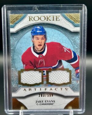 UD 2020-21 Artifacts Jake Evans Rookie Dual Jersey 283/599 #167