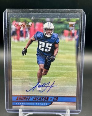 2017 Certified Adoree’ Jackson #165 2/199 Titans rookie auto