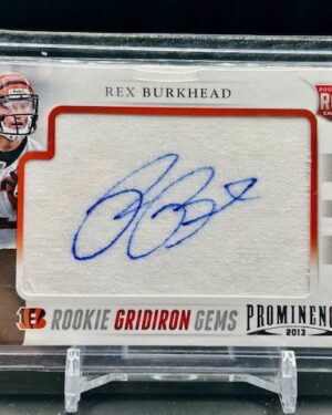 Panini 2013 Prominence Rex Burkhead Rookie Gridiron Gems Auto 165/209