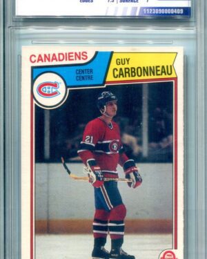 1983-84 O-Pee-Chee #185 Guy Carbonneau Rookie EGA 7.5