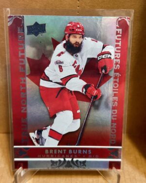 Brent Burns True North Future #TN-9 Upper Deck Tim Hortons 10th Edition NHL hockey insert card, ideal for collectors and prospect investors.