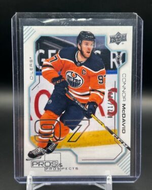 2020-21 Pros and Prospects Connor McDavid #P-12 21/1000 NHL card