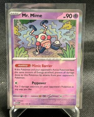 Mr. Mime - 122/165 - Holo Rare - Pokemon 151 - NM - English