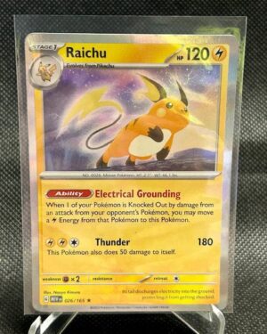 Pokemon TCG Raichu 026/165  Holo Rare Scarlet Violet 151