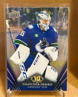 2024-25 Tim Hortons Thatcher Demko Base #107 hockey card