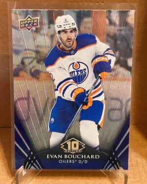 Evan Bouchard Base #105 2024-25 Tim Hortons 10th Edition UD Hockey Card