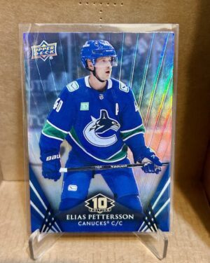 Elias Pettersson Base #10 2024-25 Tim Hortons 10th Edition UD Hockey Card