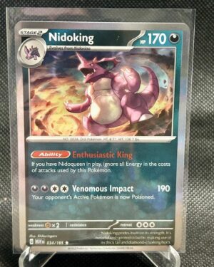 Nidoking 034/165 Scarlet & Violet 151 Holo Rare Pokémon