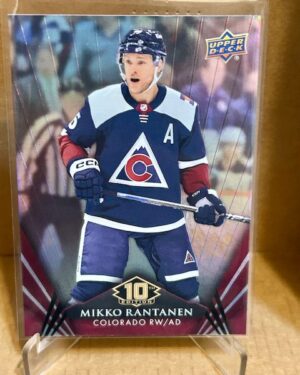 Mikko Rantanen Base #62 2024-25 UD Tim Hortons 10th Edition NHL hockey card, ideal for Colorado Avalanche collectors and Tim Hortons set builders.