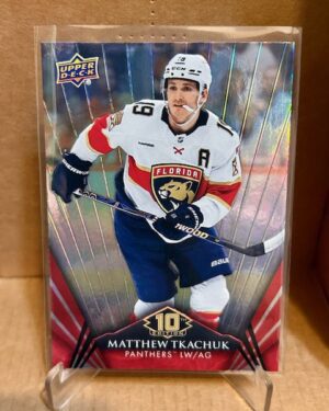 2024-25 UD Tim Hortons 10th Edition Matthew Tkachuk Base #111 hockey card, Florida Panthers collectible