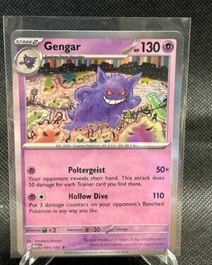 Gengar - 094/165 - Holo Rare Scarlet & Violet 151 Pokemon NM