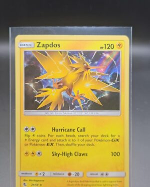 Zapdos 24/68 Holo Rare Hidden Fates Pokémon Card 2019 Front