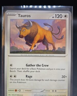 Tauros - 128/165 - Uncommon NM English Pokemon Scarlet&Violet151