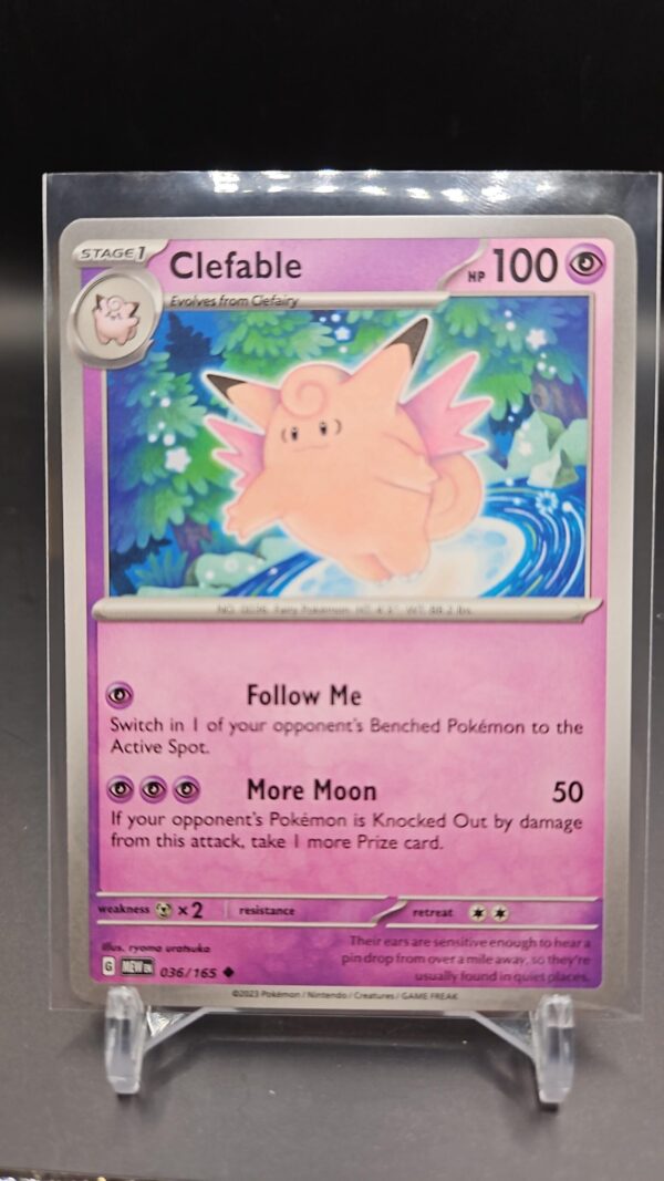 Pokemon TCG Clefable 036/165 Scarlet & Violet 151 Regular Uncommon
