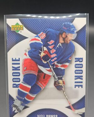 Nigel Dawes, Mini Jersey Collection, 2006-07, Upper Deck, Rookie Card, #118, New York Rangers