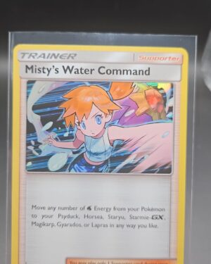 Misty’s Water Command 63/68 Rare Holo Trainer Hidden Fates Pokémon Card Front