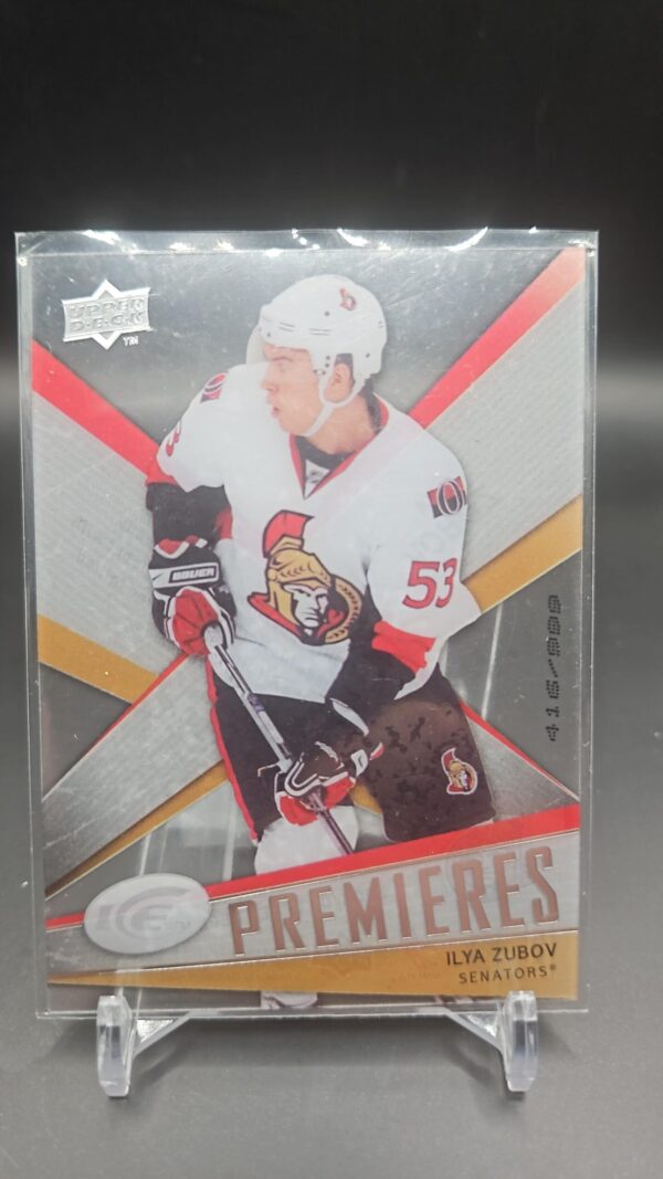2008-09 Upper Deck Ice Ice Premieres Level 3 /999 Ilya Zubov #142 Rookie RC