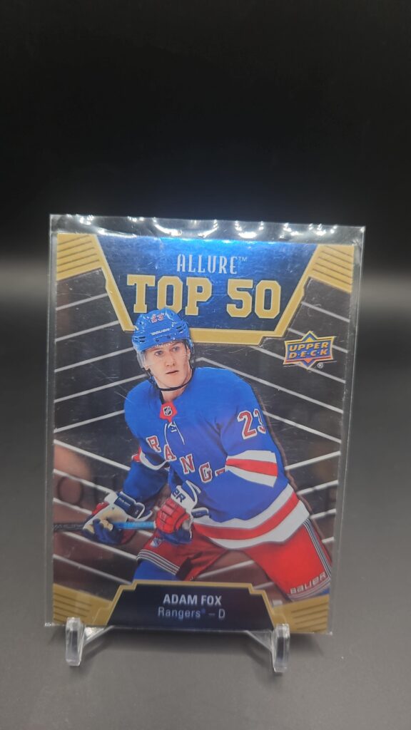 Adam Fox 2019-20 Upper Deck Allure Top 50 #T50-5 Rookie Card