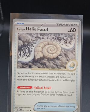Helix Fossil 153/165 Pokemon Scarlet & Violet 151 Common Item