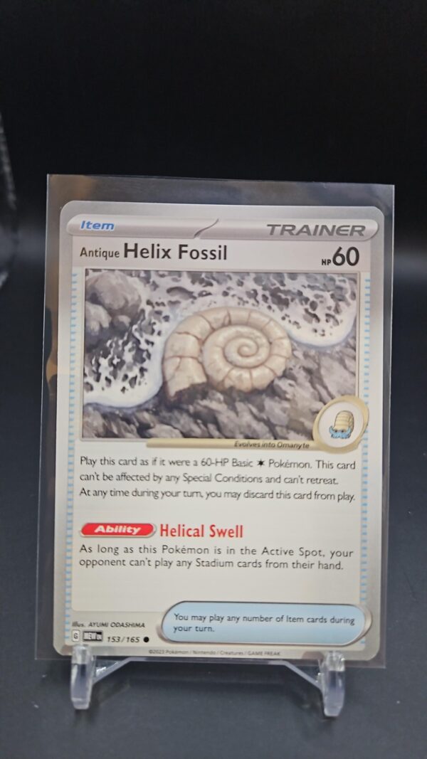 Helix Fossil 153/165 Pokemon Scarlet & Violet 151 Common Item