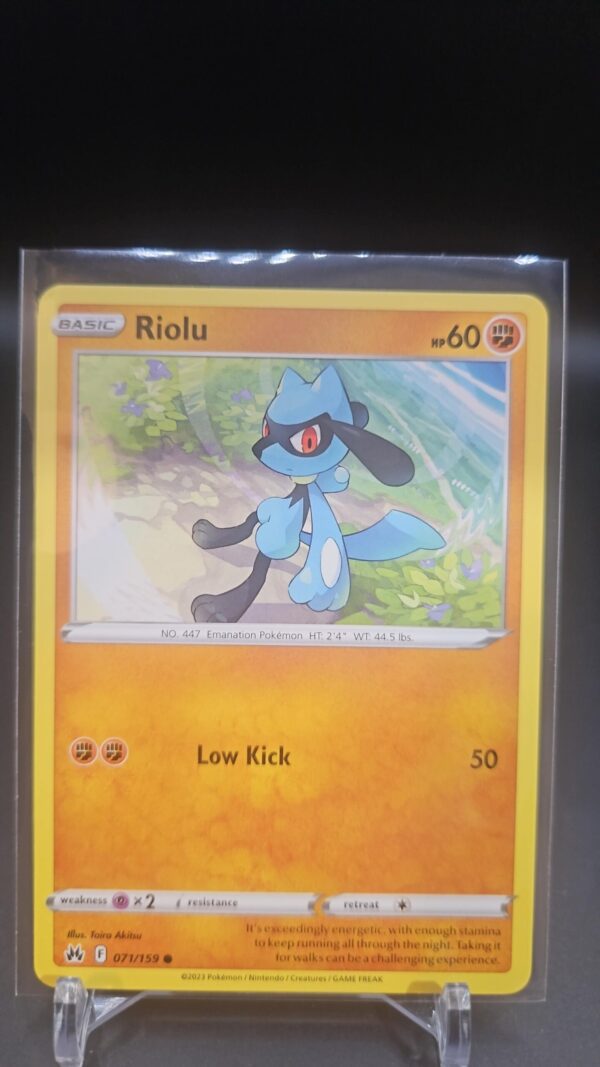 Riolu 071/159 Common Crown Zenith Pokemon TCG