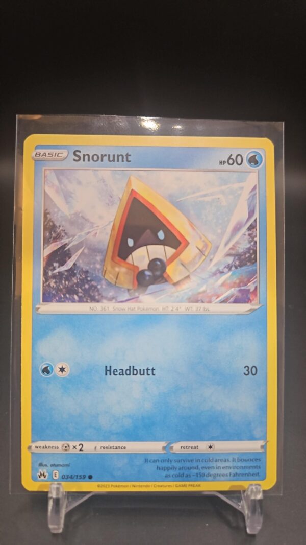 Snorunt #034/159 Crown Zenith Common - Pokemon Card