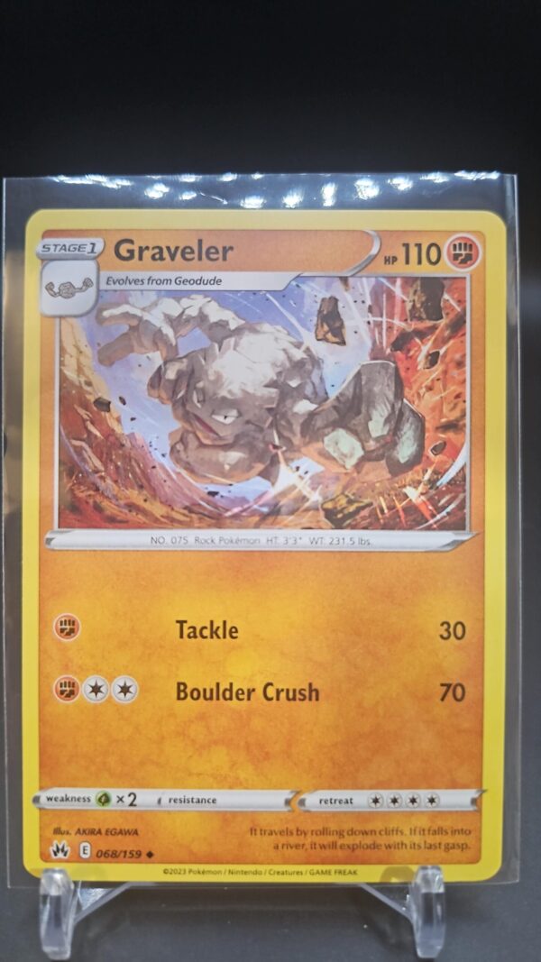 Pokemon TCG Crown Zenith Graveler 068/159 NM