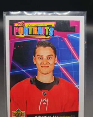 2020-21 Upper Deck Series 1 UD Portraits Sebastian Aho #P-34 Card