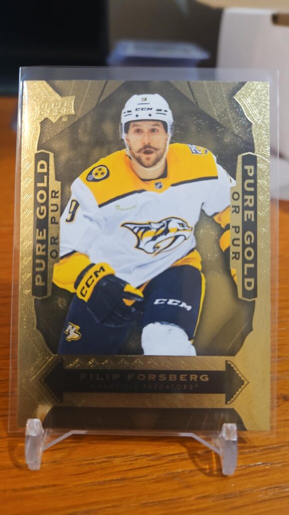 2024-25 Upper Deck Tim Hortons Pure Gold #PG-14 Filip Forsberg hockey card