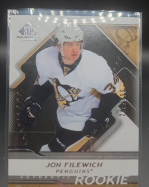 2008-09 Upper Deck SP Game Used Rookie Jon Filewich #130 /999 Card