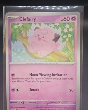 2023 Pokémon Scarlet and Violet 151 Clefairy 035/165 common card, Kanto favorite, ideal for collectors and TCG set completion