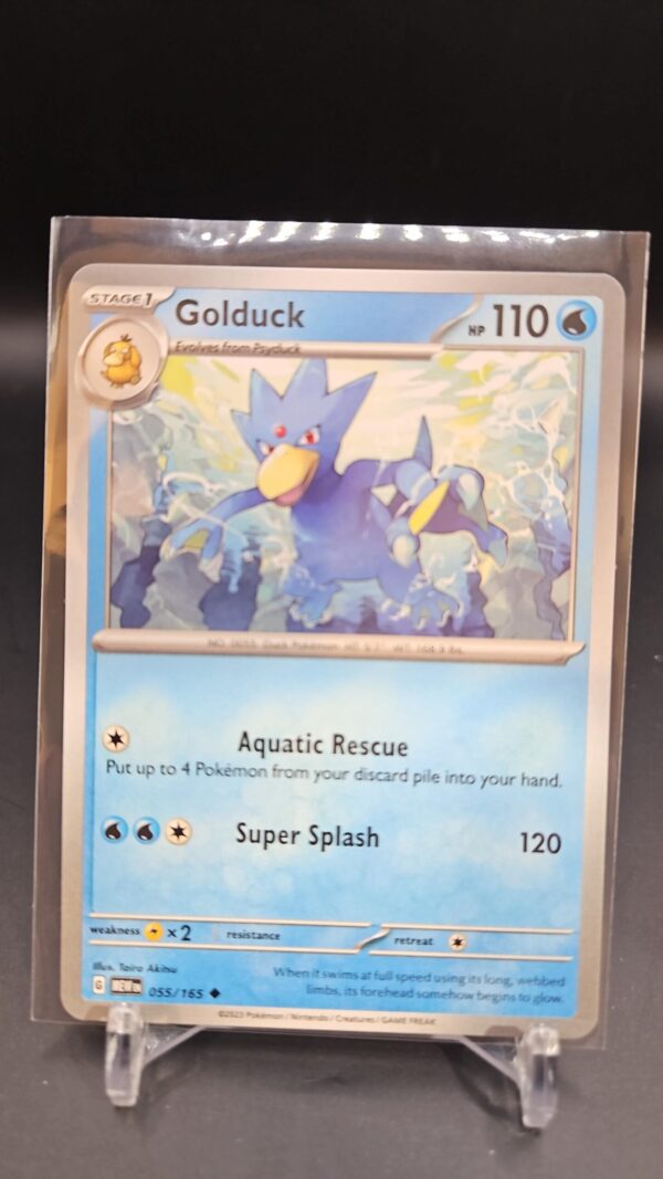 Golduck 055/165 Uncommon English Pokemon Scarlet & Violet 151