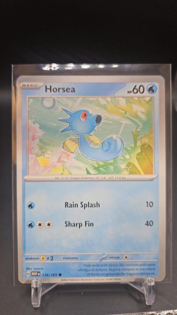 Pokemon TCG Horsea 116/165 Scarlet & Violet 151 Common Regular Card