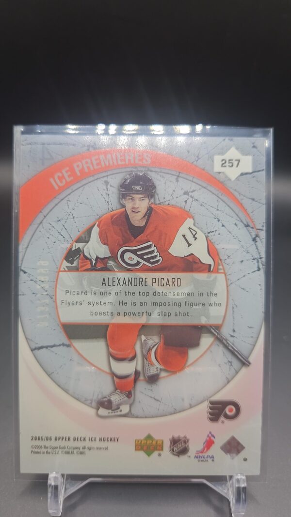 2005-06 Upper Deck Ice Alexandre Picard Rookie Premieres /2999 RC #257 Flyers - Image 2