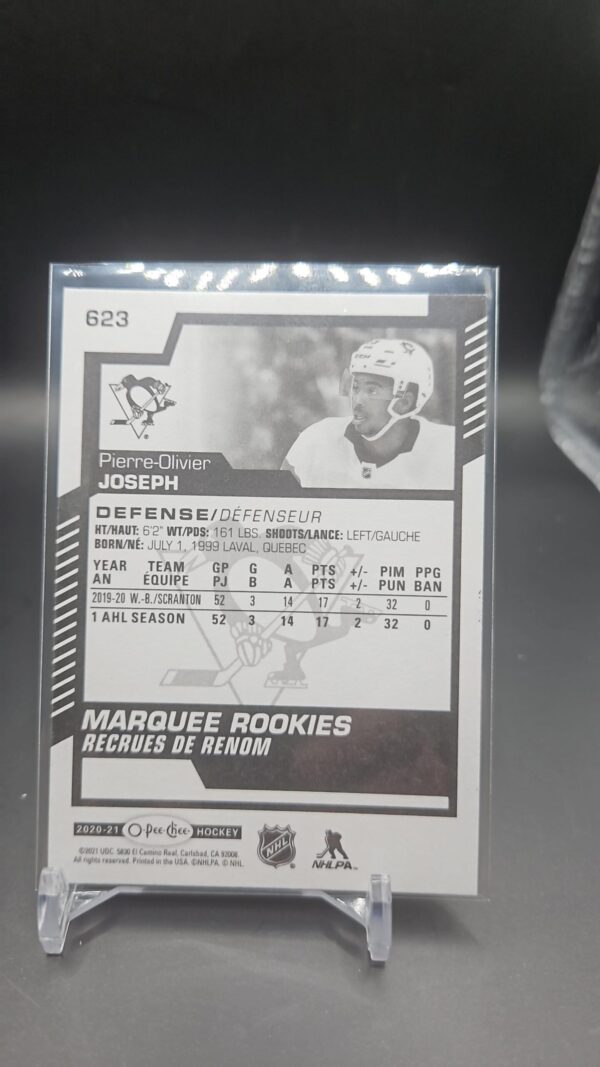 Pierre-Oliver Joseph #623 - 2020-21 O-Pee-Chee Marquee Rookies - Image 2