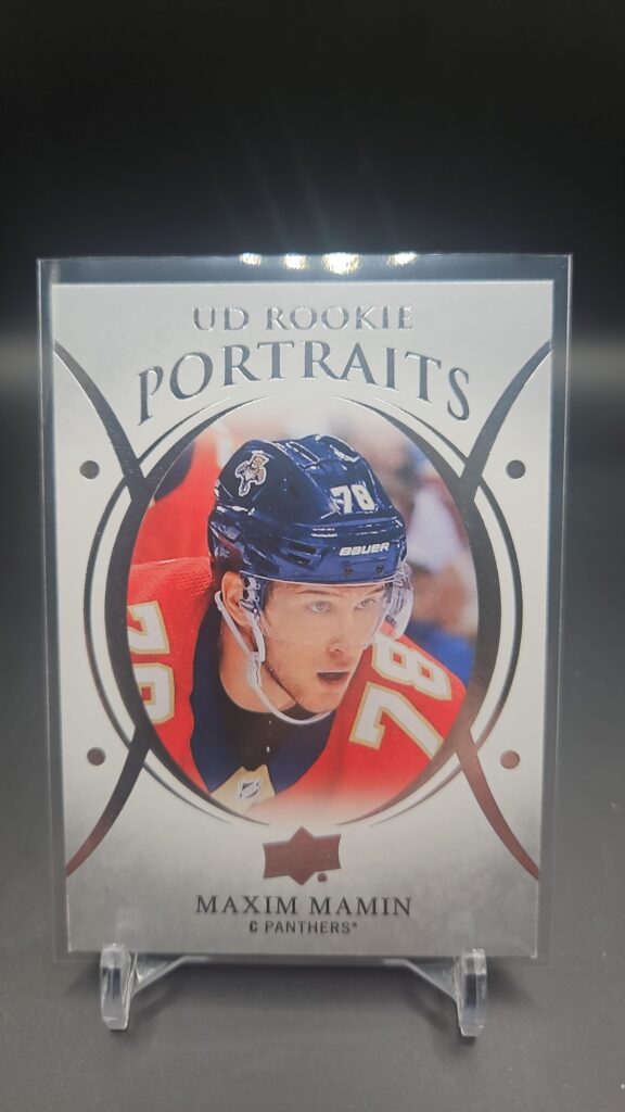 2018-19 Upper Deck Series 2 UD Portraits Rookies Maxim Mamin #P-82 Card