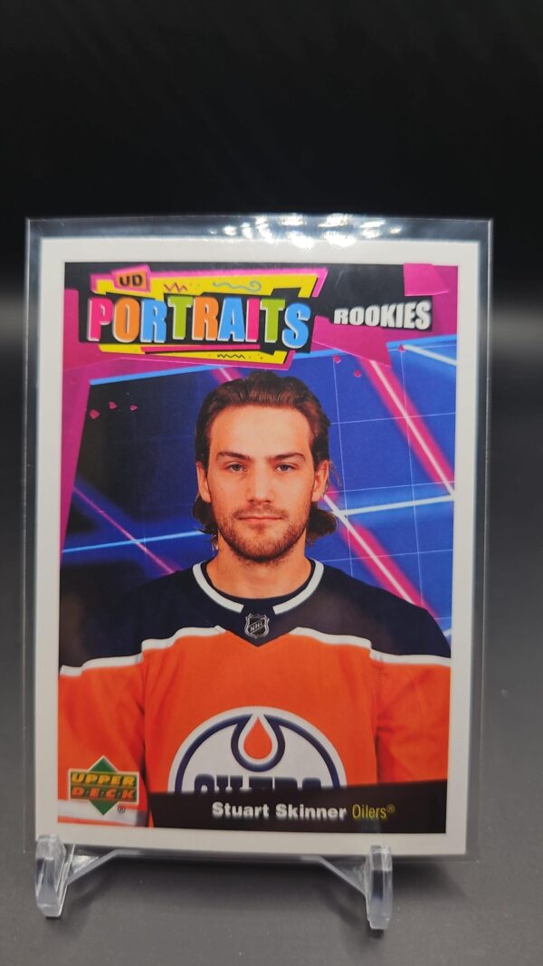 Stuart Skinner RC ROOKIE 2020-21 Upper Deck UD Portraits Edmonton Oilers #P-95